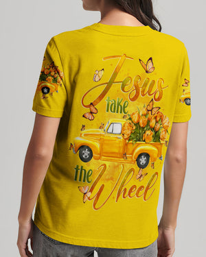 Jesus Take The Wheel Tulips Women's All Over Print Shirt - Tytd1601261