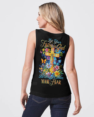 Let Your Faith In God Be Bigger Than Your Fear Women's All Over Print Shirt - Tytd1802252