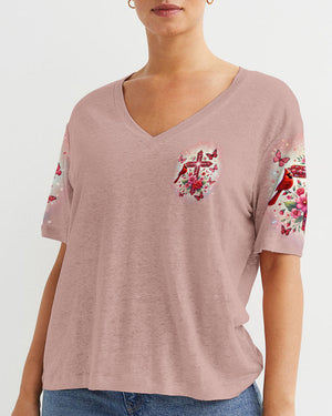 When Cardinals Appear Angels Are Near Women's All Over Print Shirt - Tytd2102251
