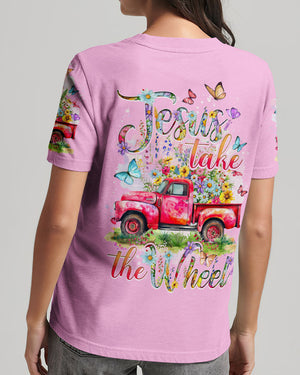 Jesus Take The Wheel Flowers Women's All Over Print Shirt - Tytd2103242