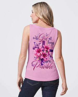 With God All Things Are Possible Women's All Over Print Shirt - Tytd2307251
