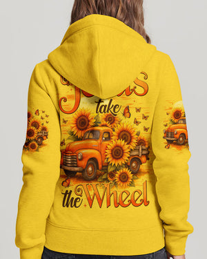 Jesus Take The Wheel Sunflower Women's All Over Print Shirt - Tytd2309252