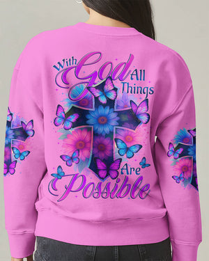 With God All Things Are Possible Women's All Over Print Shirt - Tytd2705251