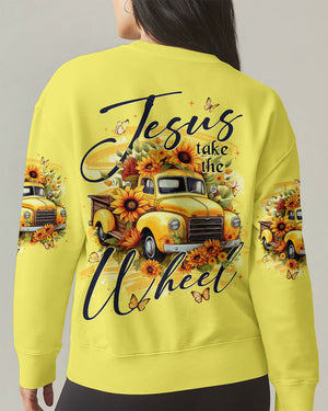 Jesus Take The Wheel Sunflowers Women's All Over Print Shirt - Tytd2911251