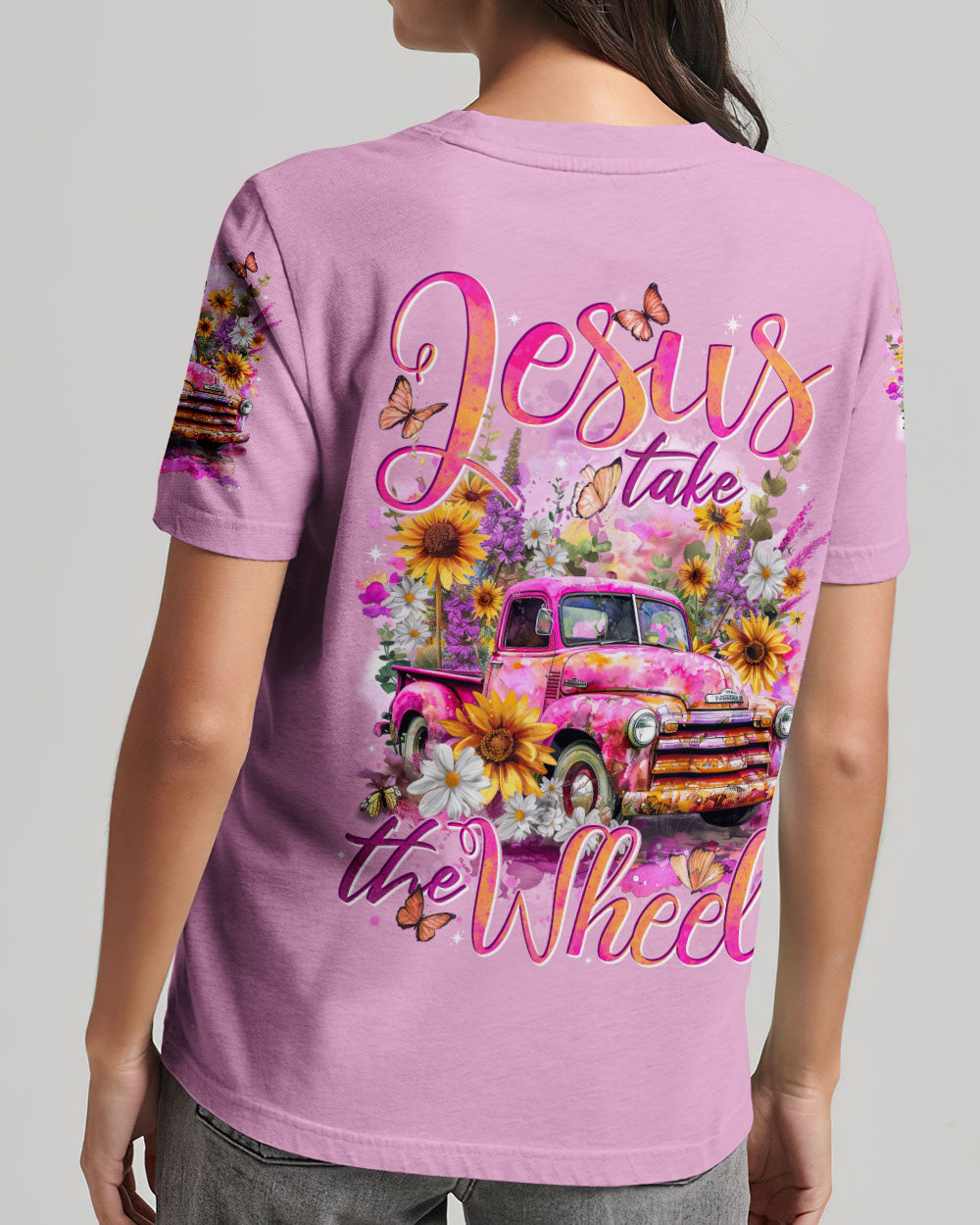 Jesus Take The Wheel Women's All Over Print Shirt - Tytd3007241