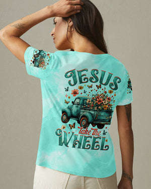 Jesus Take The Wheel Women's All Over Print Shirt - Tytm0304253