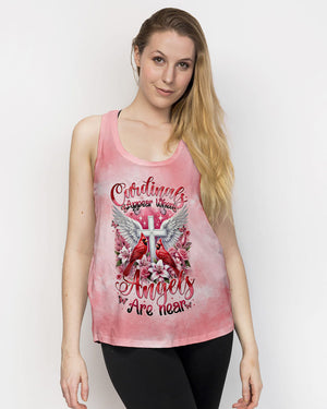 Cardinals Appear When Angels Are Near Women's All Over Print Shirt - Tytm0401253