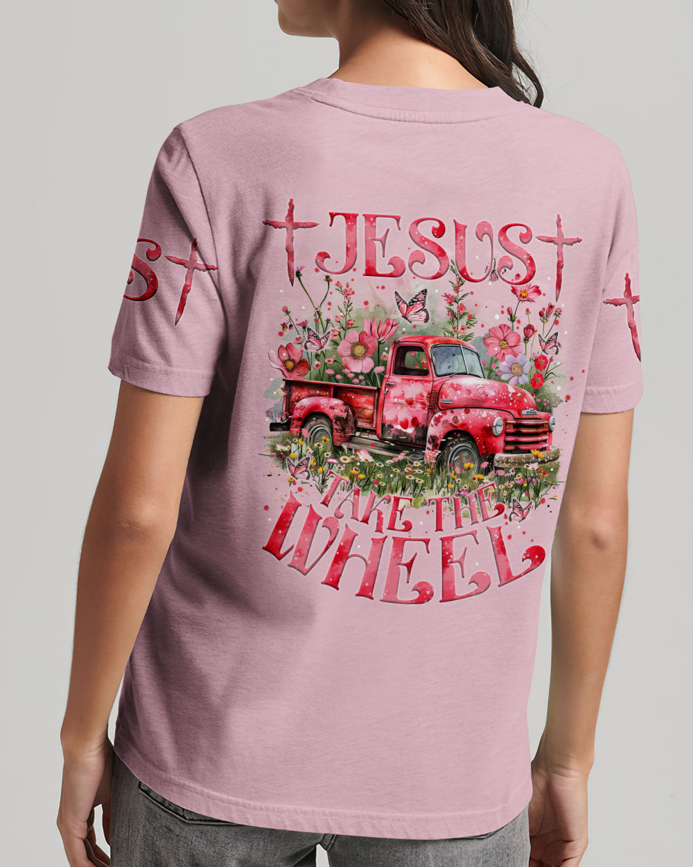 Jesus Take The Wheel Women's All Over Print Shirt - Tytm0503243