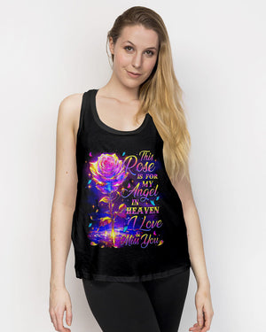 This Rose Is For My Angel In Heaven Women's All Over Print Shirt - Tytm0808244