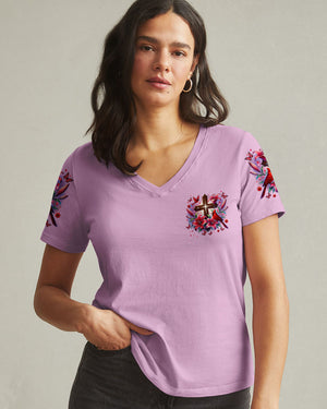 Jesus Loves You Cardinals Women's All Over Print Shirt - Tytm1103252