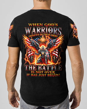 When God's Warriors Go Down On Their Knees Men's All Over Print Shirt - Tytm1206242