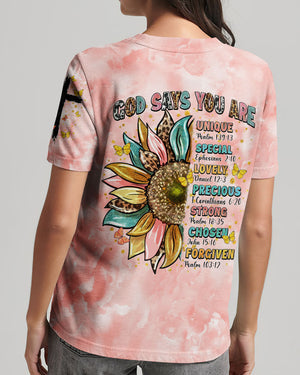God Says You Are Women's All Over Print Shirt - Tytm1207242