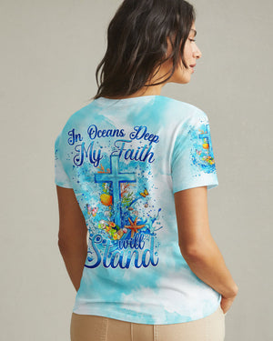 In Oceans Deep My Faith Will Stand Women's All Over Print Shirt - Tytm13082242