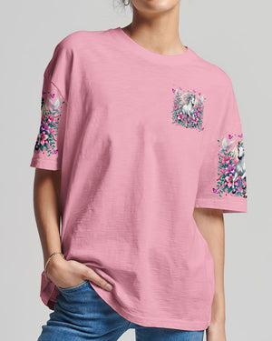This Girl Runs On Jesus And Horses Women's All Over Print Shirt - Tytm1903251
