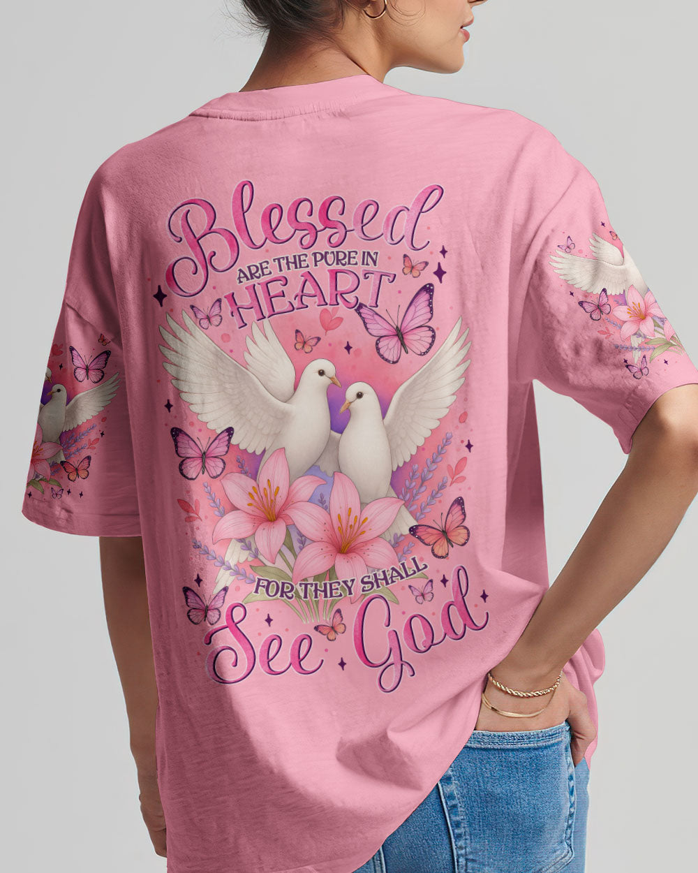 Blessed Are The Pure In Heart Women's All Over Print Shirt - Tytm2104251