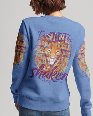 I Will Not Be Shaken Lion Women's All Over Print Shirt - Tytm2401244