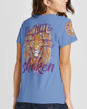 I Will Not Be Shaken Lion Women's All Over Print Shirt - Tytm2401244