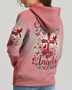 When Cardinals Appear Angels Are Near Women's All Over Print Shirt - Tytm2502252