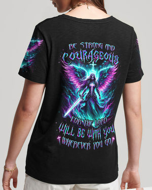 Be Strong And Courageous Women's All Over Print Shirt - Yhdu0103243