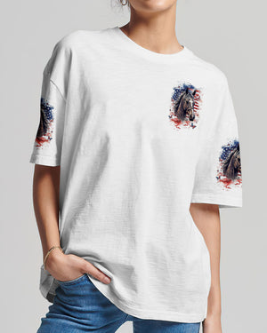 Runs On Jesus And Horses Women's All Over Print Shirt - Yhdu0107253