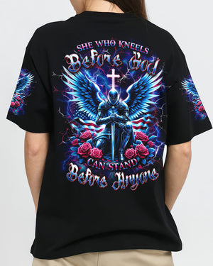 She Who Kneels Before God Women's All Over Print Shirt - Yhdu0111242