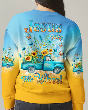 Jesus Take The Wheel Women's All Over Print Shirt - Yhdu0302253