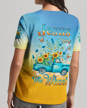 Jesus Take The Wheel Women's All Over Print Shirt - Yhdu0302253