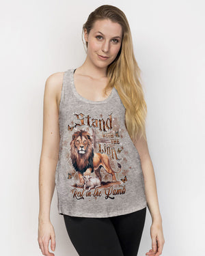 Stand With The Lion Rest In The Lamb Women's All Over Print Shirt - Yhdu0403253