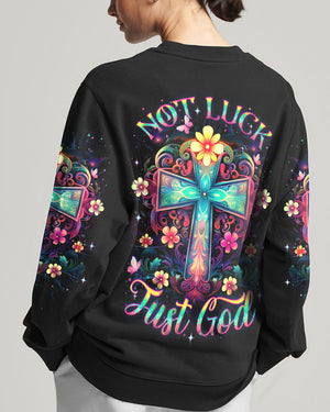 Not Luck Just God Women's All Over Print Shirt - Yhdu0410231