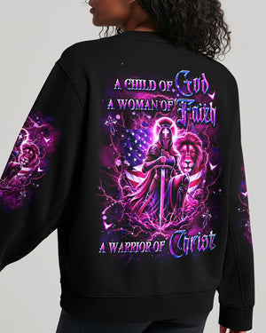 A Child Of God A Woman Of Faith Women's All Over Print Shirt - Yhdu0412242