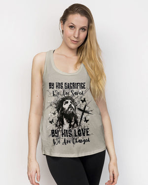 By His Sacrifice We Are Saved Women's All Over Print Shirt - Yhdu0502254