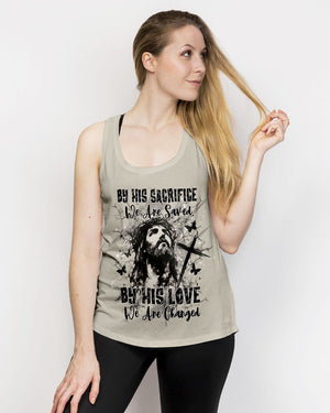 By His Sacrifice We Are Saved Women's All Over Print Shirt - Yhdu0502254