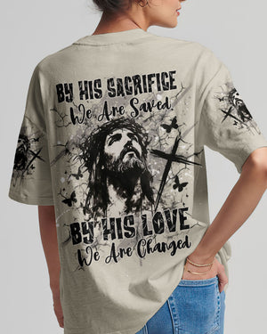 By His Sacrifice We Are Saved Women's All Over Print Shirt - Yhdu0502254