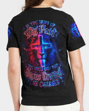 Jesus Dropped The Charges Lion Women's All Over Print Shirt - Yhdu0707253