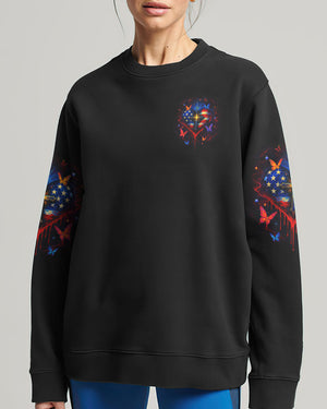 One Nation Under God Warrior Women's All Over Print Shirt - Yhdu1006253