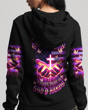 I Want To Be In God's Hands Women's All Over Print Shirt - Yhdu1012242