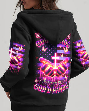 I Want To Be In God's Hands Women's All Over Print Shirt - Yhdu1012242