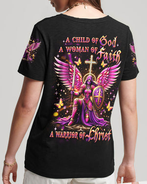 A Child Of God A Woman Of Faith Women's All Over Print Shirt - Yhdu1103253