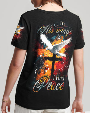 In His Wings I Find Peace Women's All Over Print Shirt - Yhdu1202253