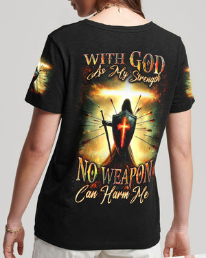 With God As My Strength Women's All Over Print Shirt - Yhdu1302253