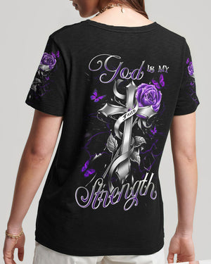 God Is My Strength Women's All Over Print Shirt - Yhdu1409232