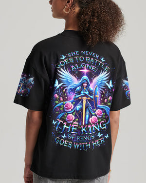 She Never Goes To Battle Alone Women's All Over Print Shirt - Yhdu1501251