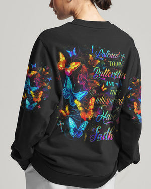 I Listened To My Butterflies Women's All Over Print Shirt - Yhdu1802251