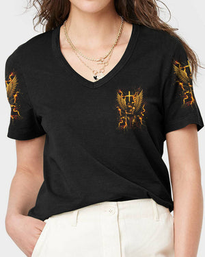 Thank You God Warrior Women's All Over Print Shirt - Yhdu1804252