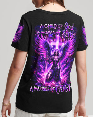 A Child Of God A Woman Of Faith Women's All Over Print Shirt - Yhdu1811243