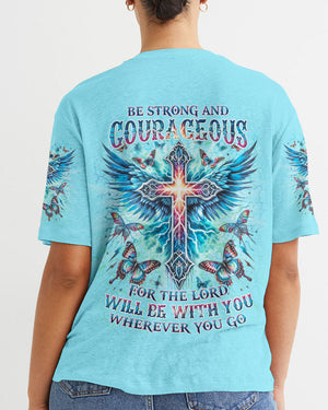 Be Strong And Courageous Women's All Over Print Shirt - Yhdu1812235