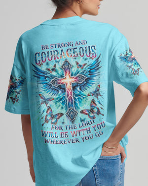 Be Strong And Courageous Women's All Over Print Shirt - Yhdu1812235