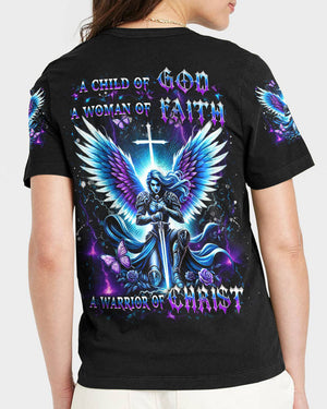 A Child Of God A Woman Of Faith Women's All Over Print Shirt - Yhdu1812242