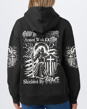 God's Warrior Women's All Over Print Shirt - Yhdu1902253