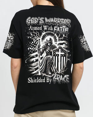 God's Warrior Women's All Over Print Shirt - Yhdu1902253